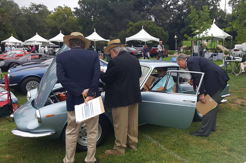 Classic cars being viewed for concierge service